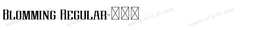 Blomming Regular字体转换 Blomming Regular字体转换